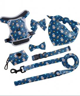 Space Pattern Cat Harness and Leash Set