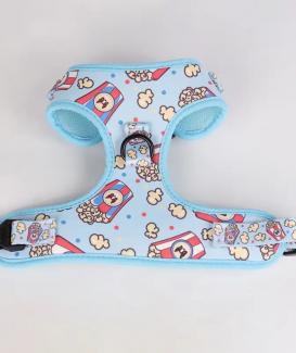 Custom Cartoon Popcorn Soft Mesh Dog Harness